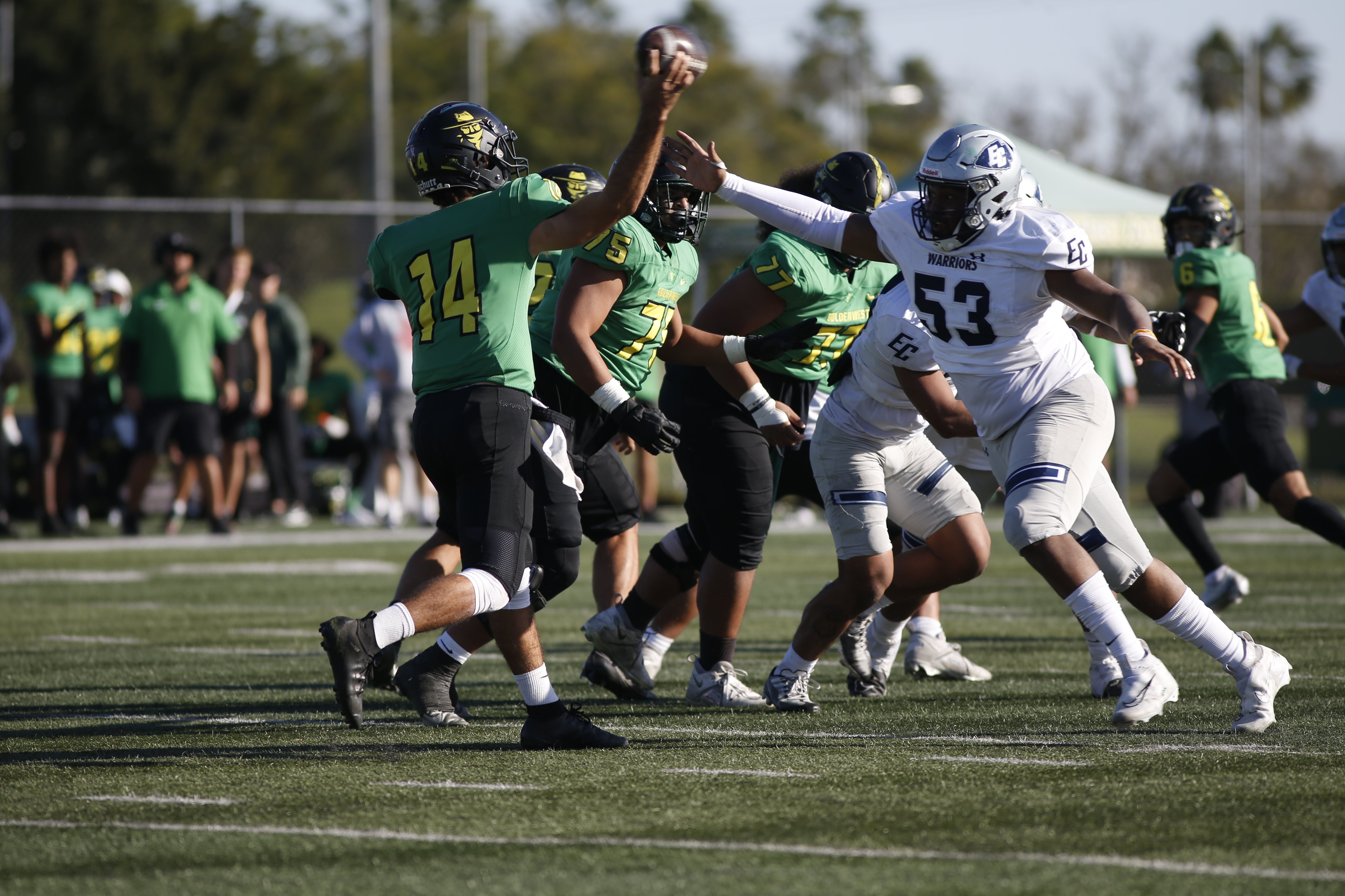 Warriors Best the Rustlers